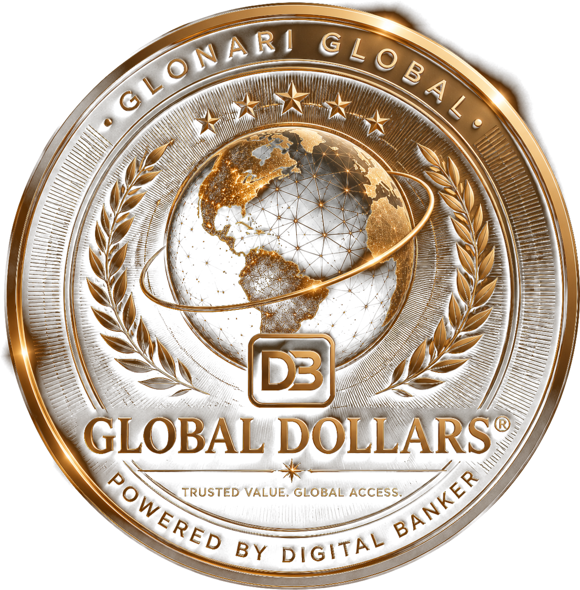 Glonari Global Dollars medallion